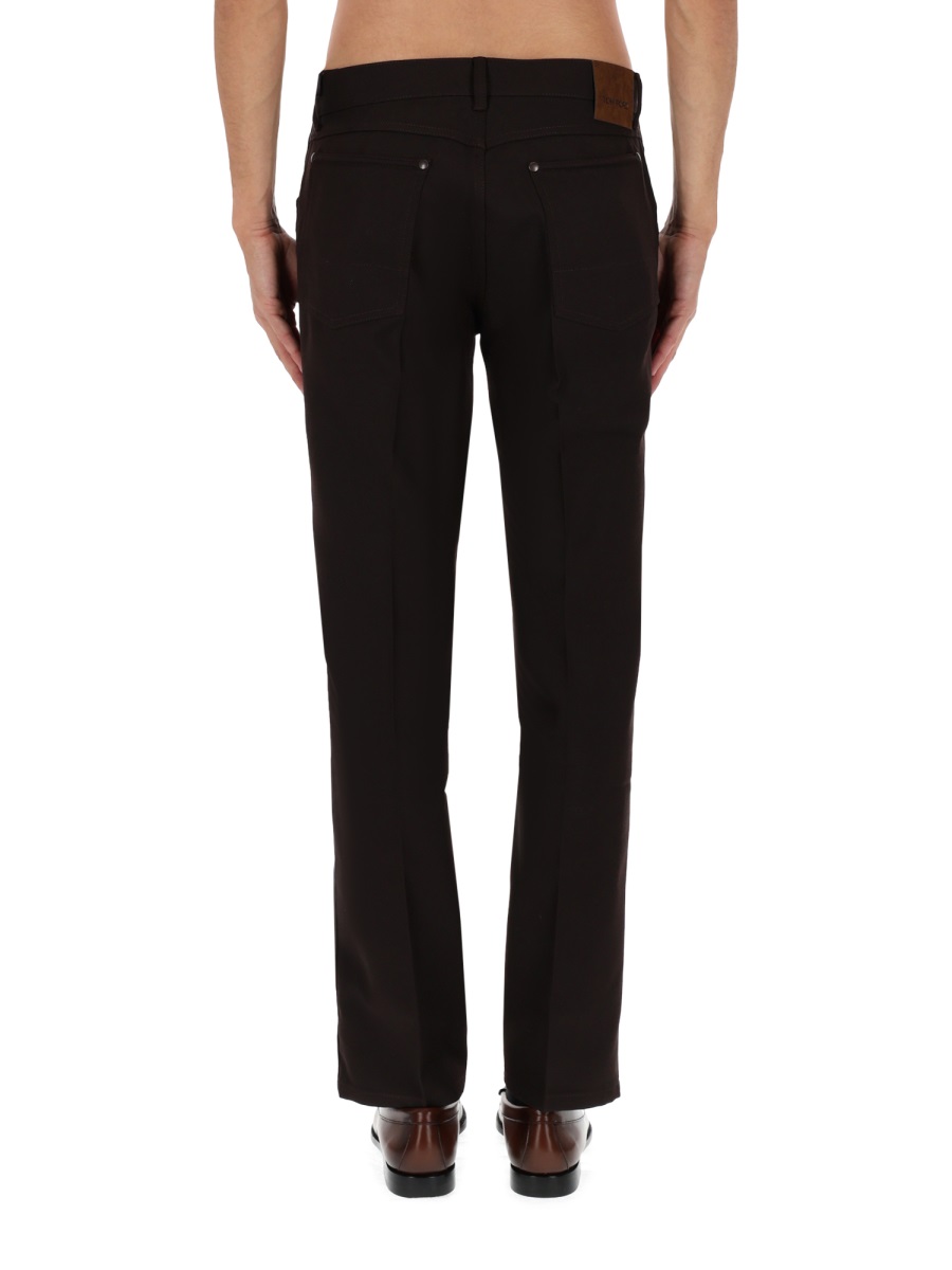 Tom Ford Straight-Leg Casual Pants With Five-Pocket Styling Zwart