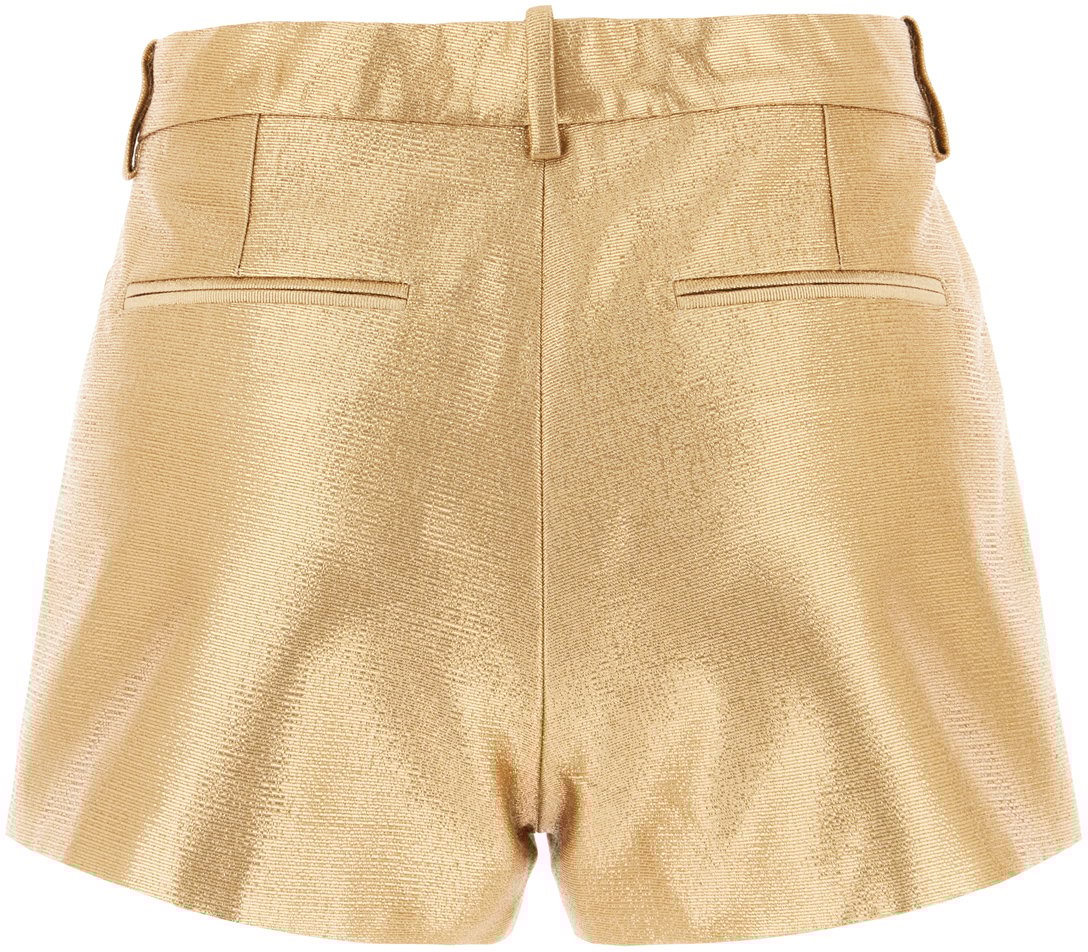 Tom Ford Tom Ford Gold wool blend shorts Goud