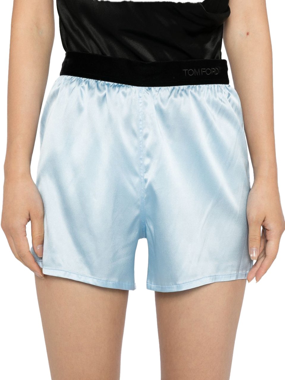 Tom Ford Shorts Clear Blue Blauw
