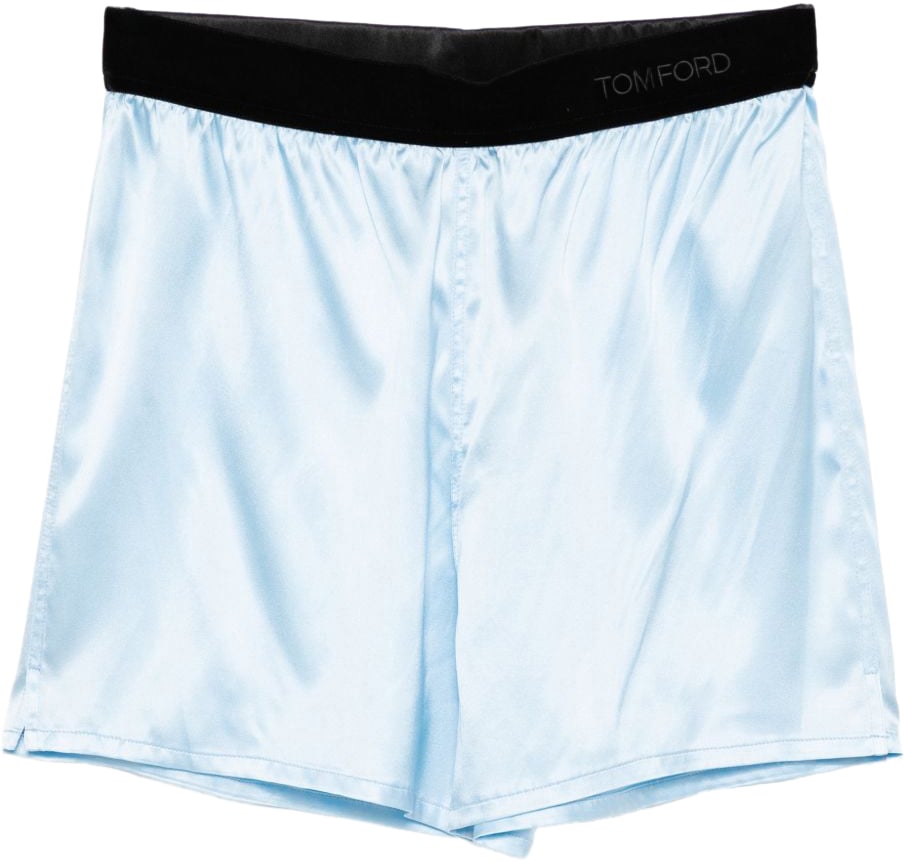 Tom Ford Shorts Clear Blue Blauw