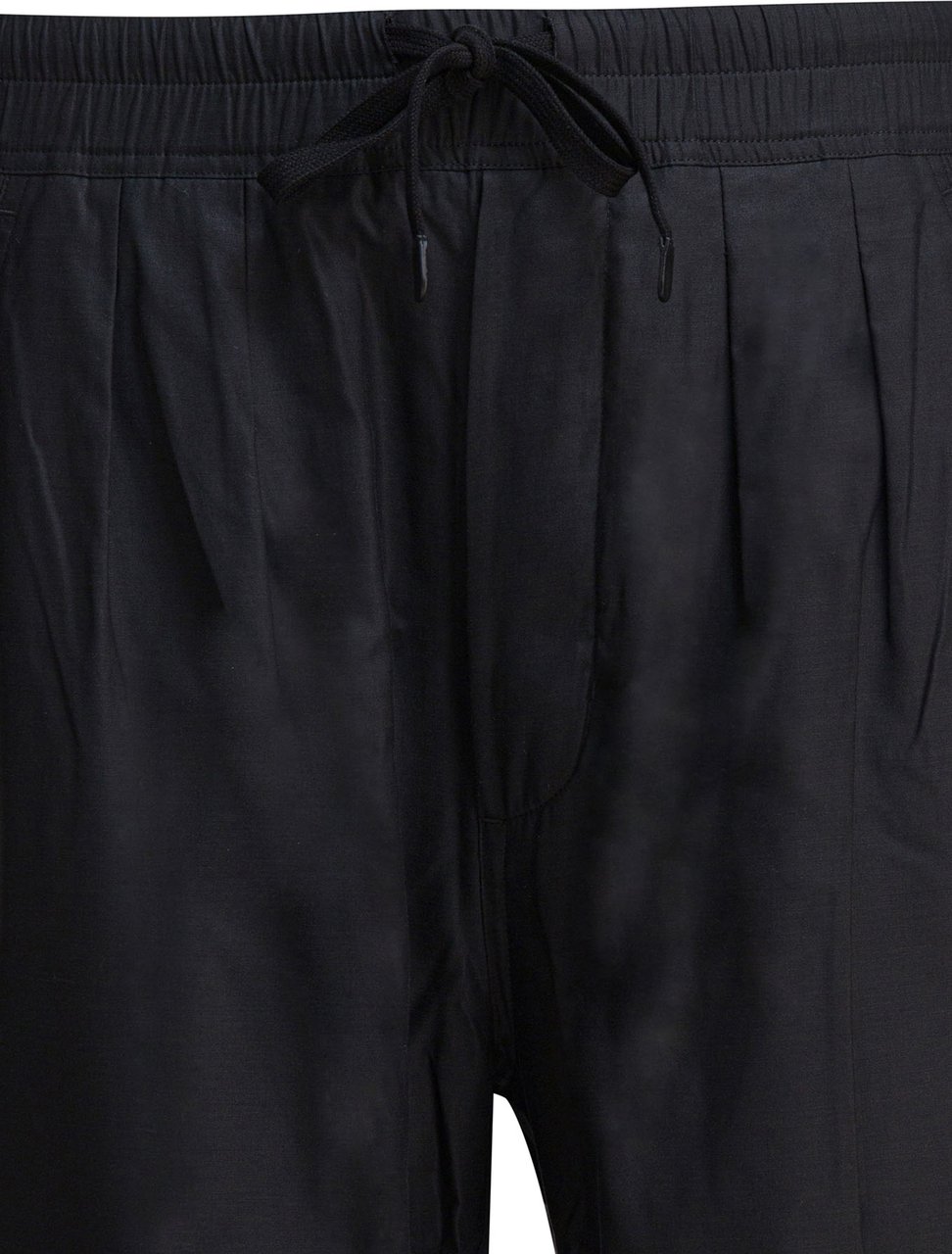 Tom Ford Cotton and silk twill pants Zwart
