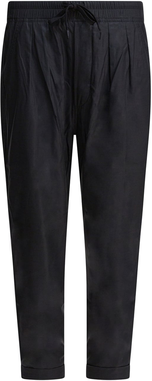 Tom Ford Cotton and silk twill pants Zwart