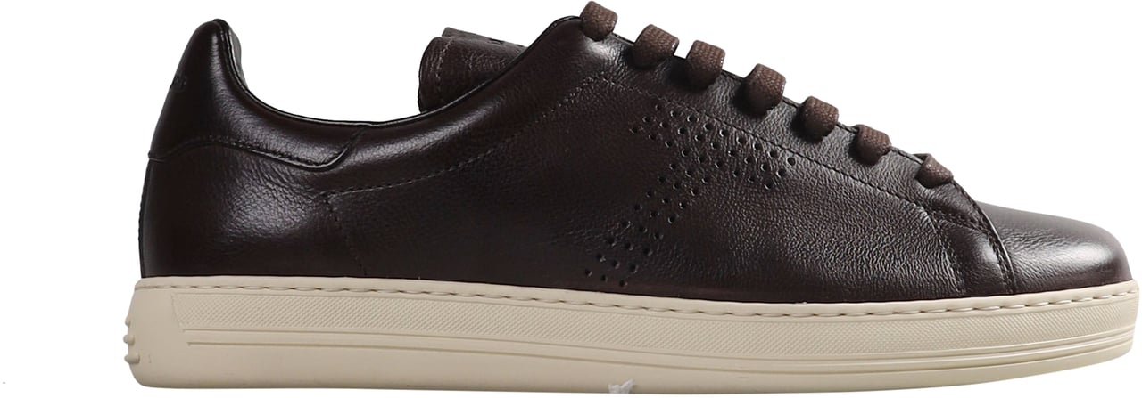 Tom Ford Zachte, soepele leren Warwick sneakers Bruin