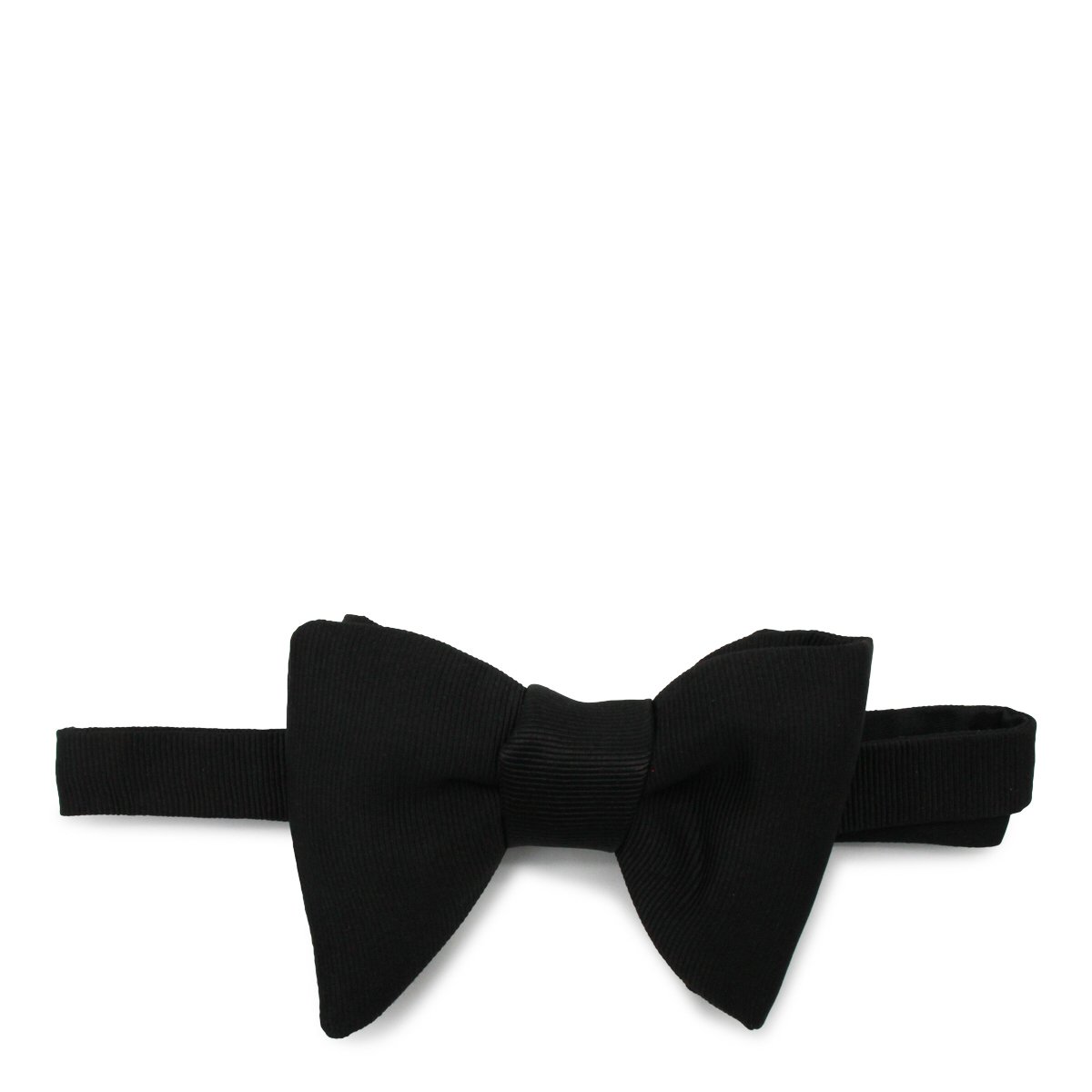 Tom Ford Silk Bow Tie with Adjustable Strap and Hook Closure Zwart
