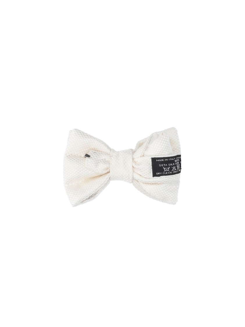 Tom Ford Silk Bow Tie White Wit