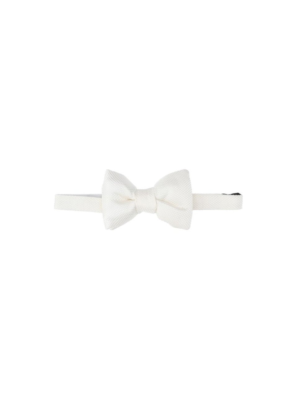 Tom Ford Silk Bow Tie White Wit