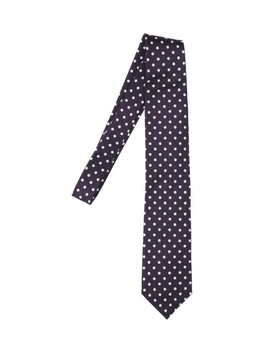 Tom Ford Silk Tie In Rich Purple Paars