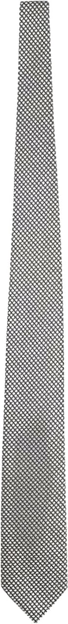Tom Ford Printed Silk Geometric Pattern Tie Grijs