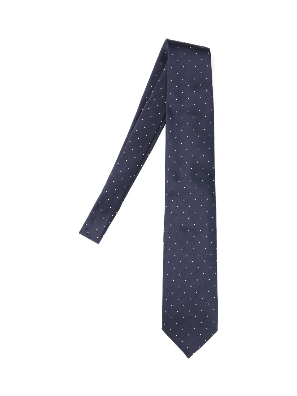 Tom Ford Polka Dot Mulberry Silk Neck Tie Blauw