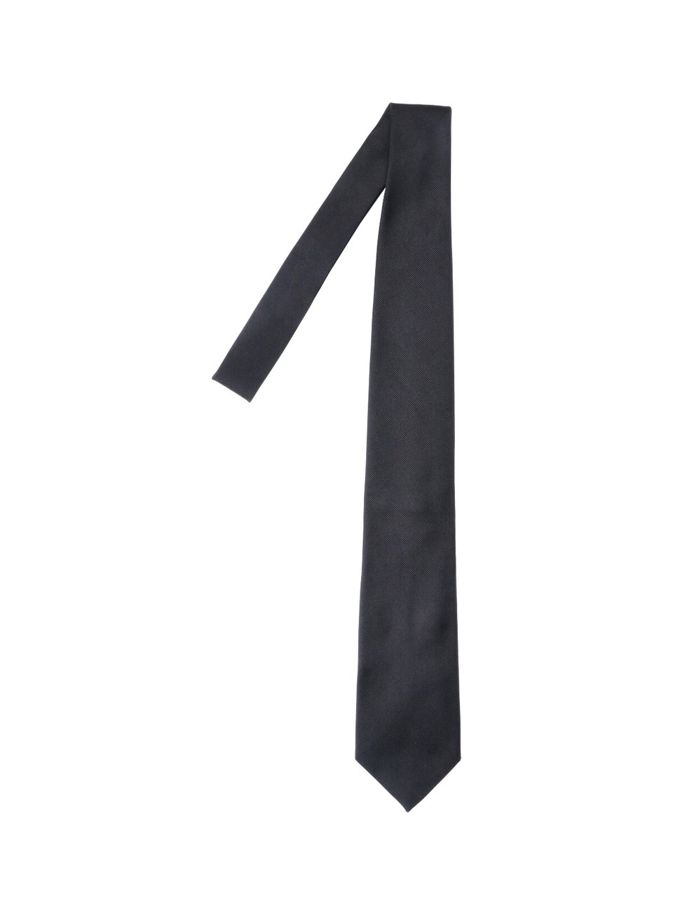 Tom Ford Adjustable Mulberry Silk Tie with Classic Pointed Tip Zwart