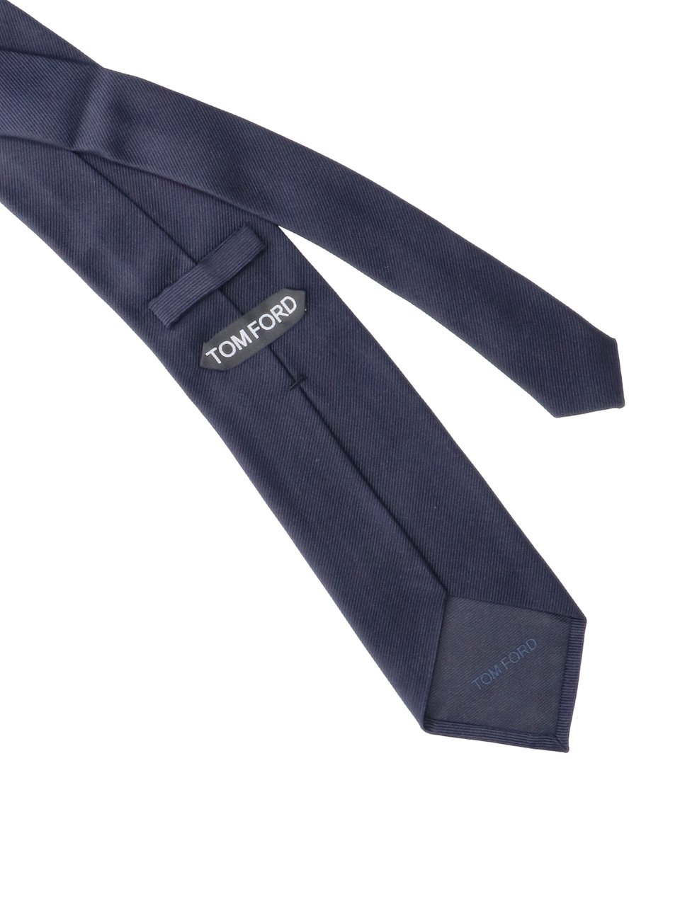 Tom Ford Adjustable Mulberry Silk Necktie in Deep Blue Blauw