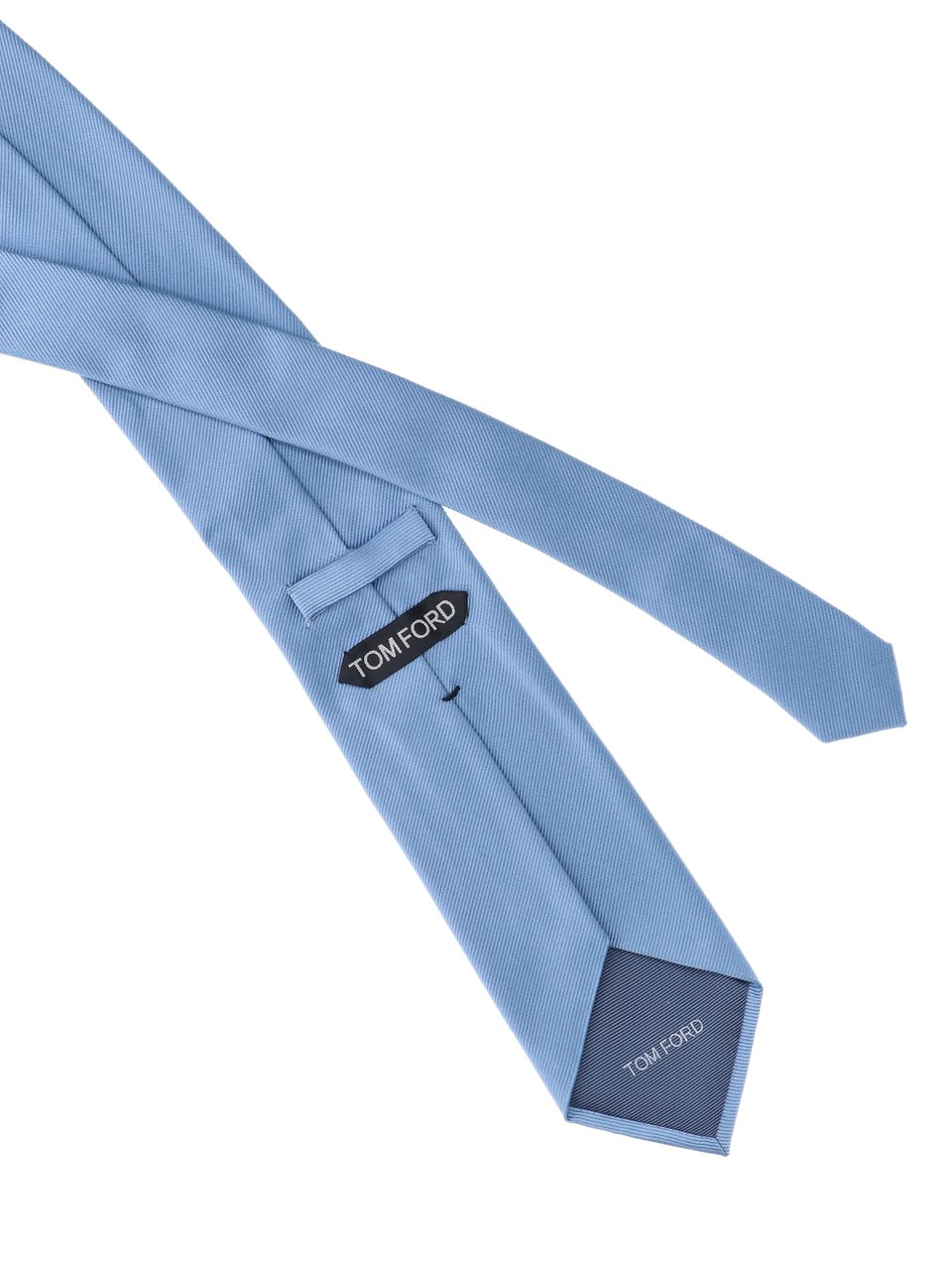 Tom Ford Light Blue Mulberry Silk Tie Blauw