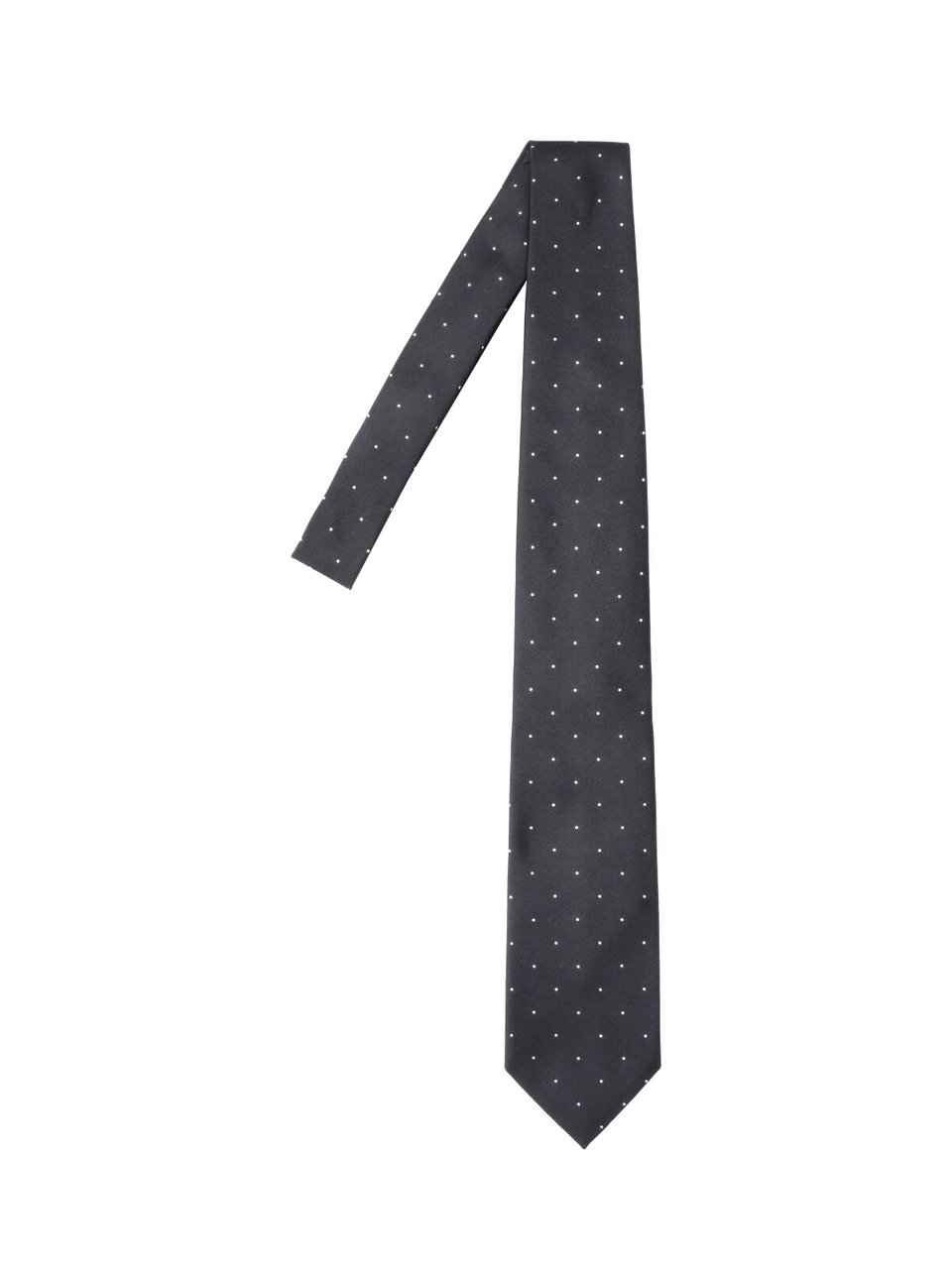 Tom Ford Adjustable Polka Dot Mulberry Silk Necktie Zwart