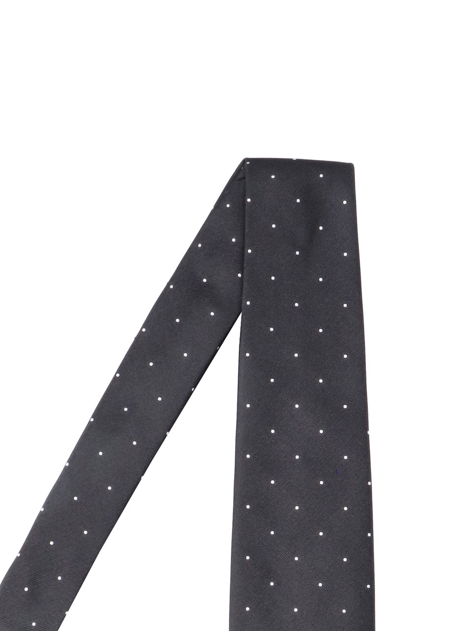 Tom Ford Adjustable Polka Dot Mulberry Silk Necktie Zwart
