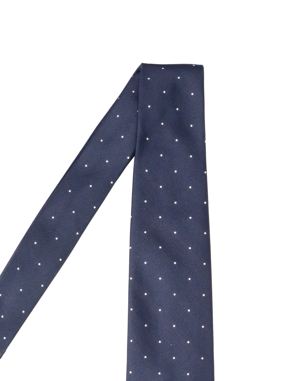 Tom Ford Adjustable Blue Polka Dot Mulberry Silk Necktie Blauw