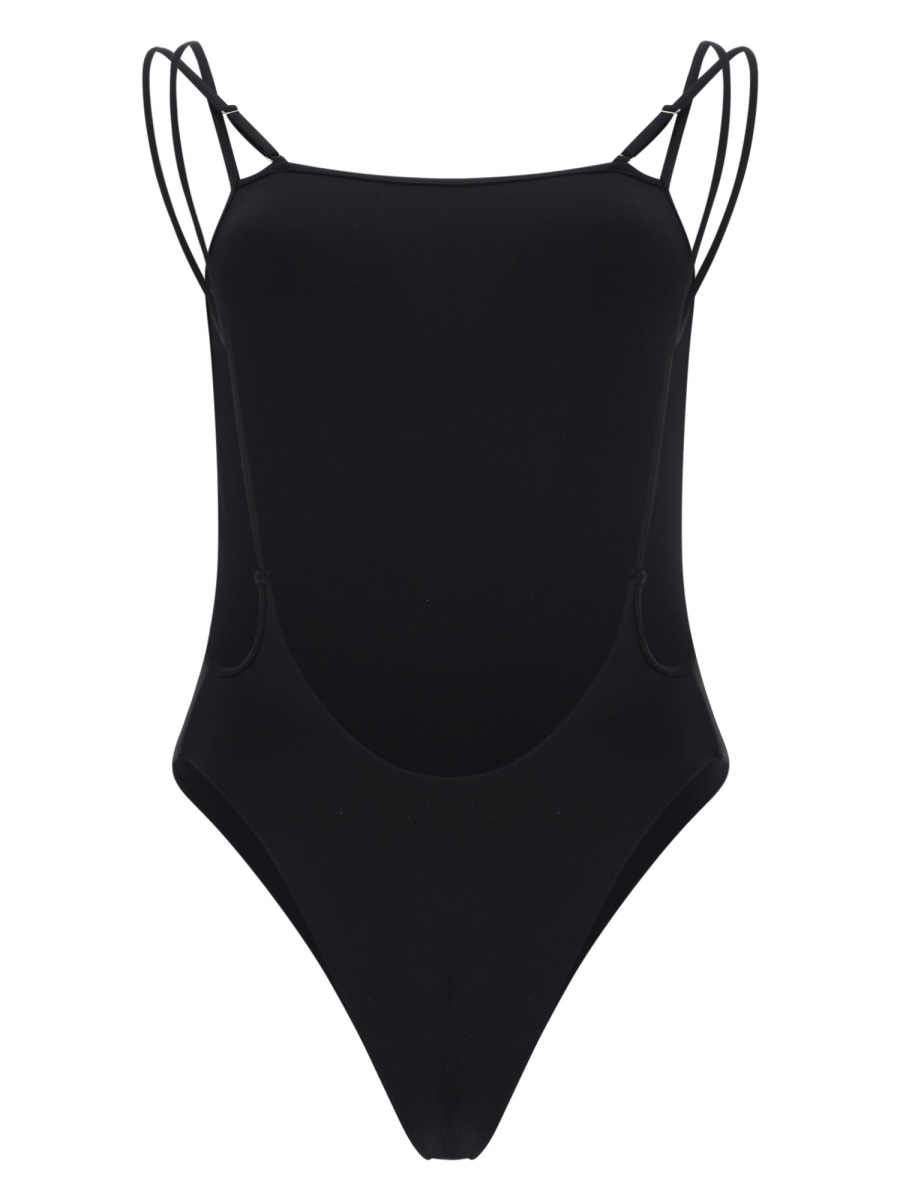 Tom Ford Double Straps Scoop Back Swimsuit Zwart