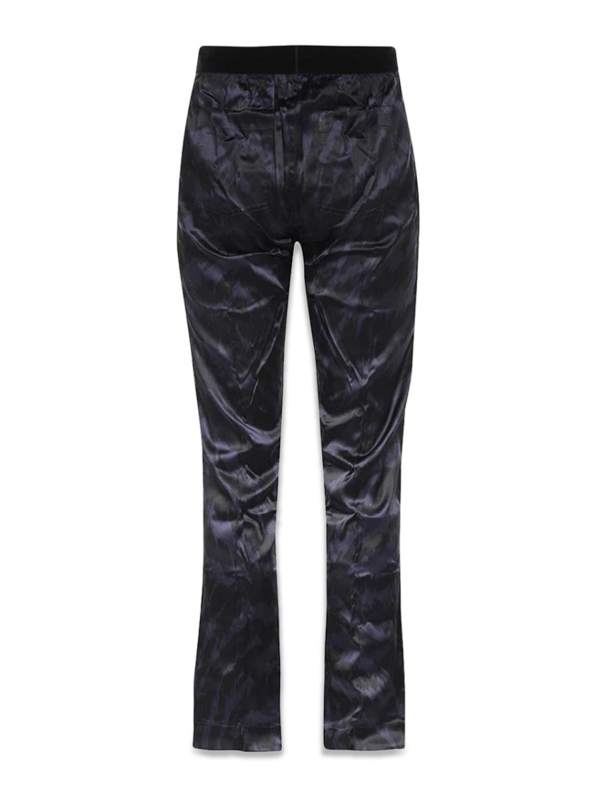 Tom Ford Slightly Flared Silk Blend Pants Zwart