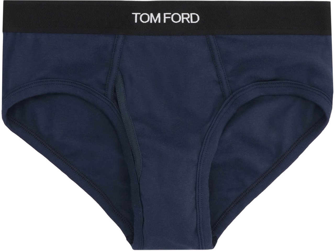 Tom Ford Cotton briefs with elastic band Navy