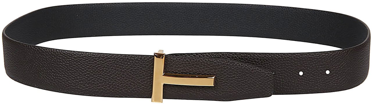 Tom Ford Reversible Icon T-buckle Belt Brown Bruin