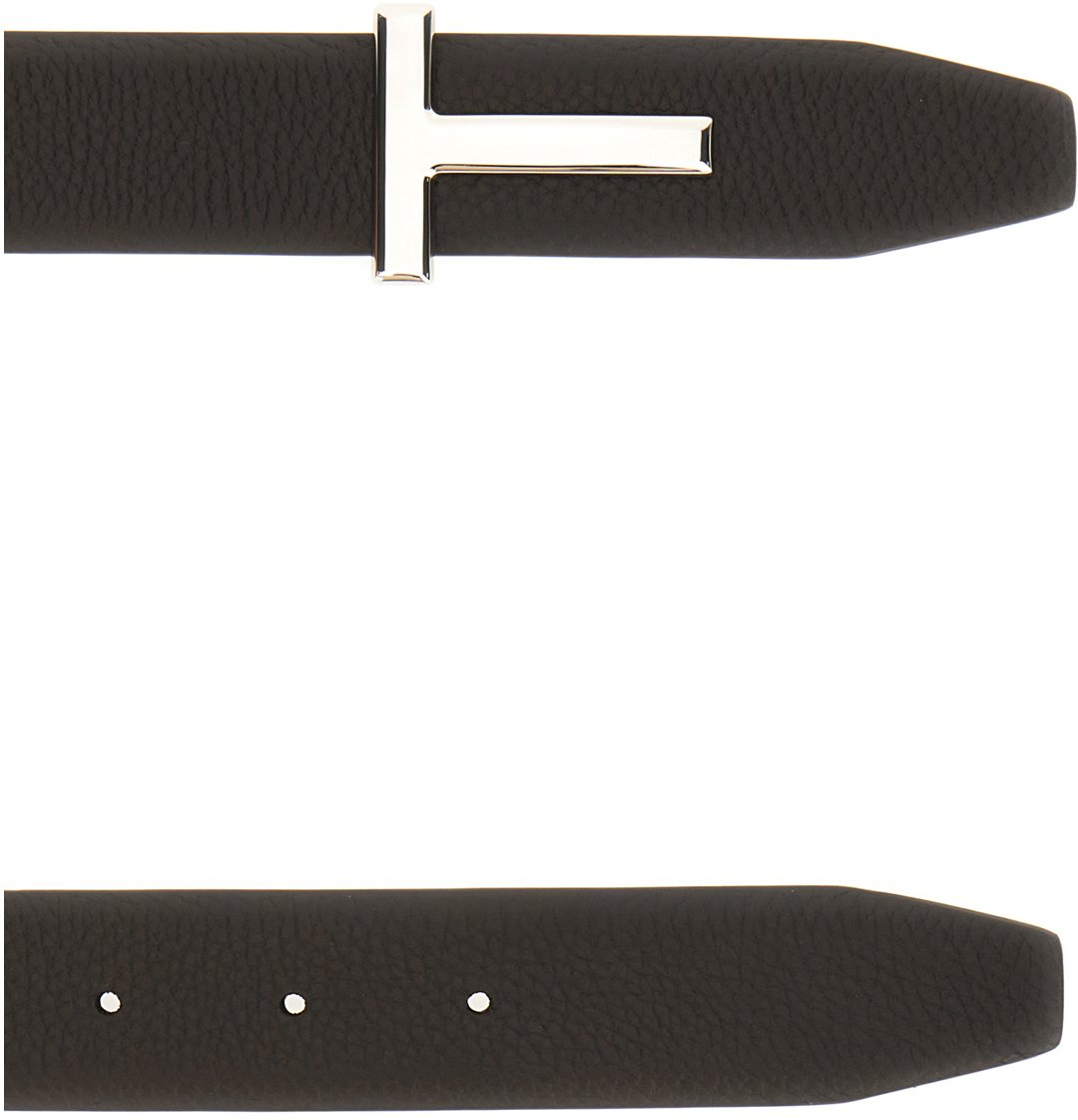 Tom Ford Tom Ford Black leather belt Zwart