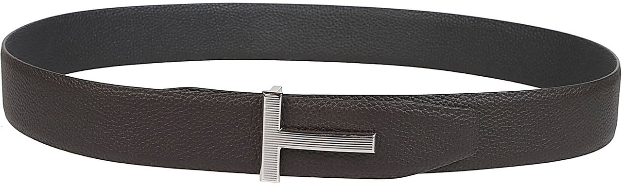 Tom Ford T Buckle Belt Brown Bruin
