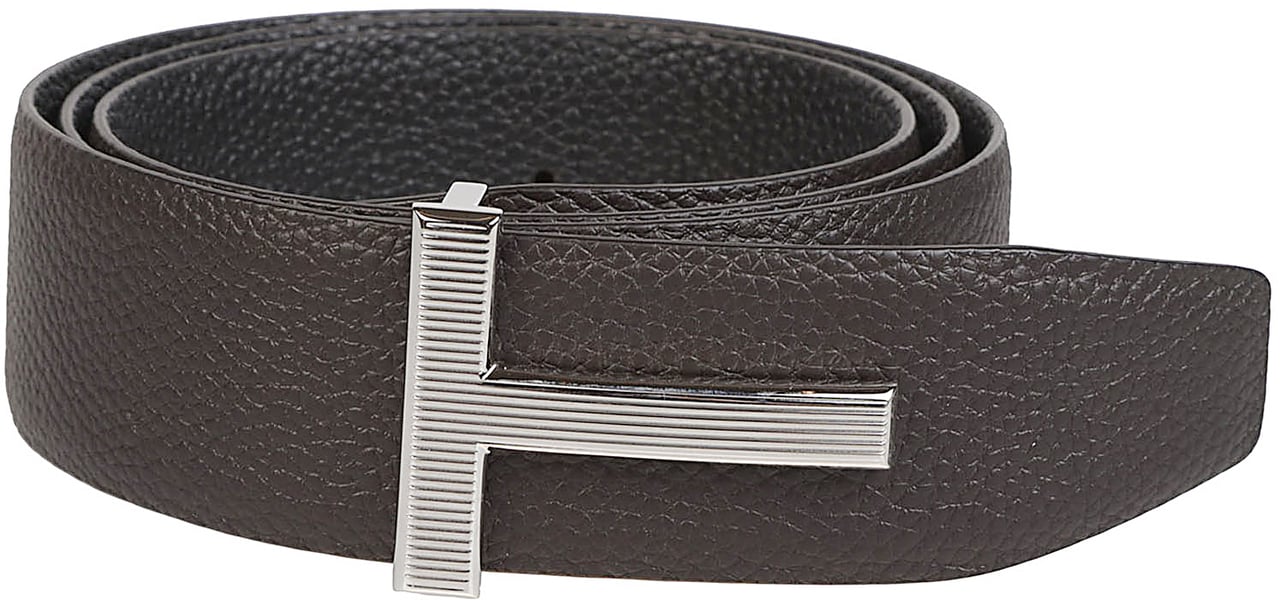 Tom Ford T Buckle Belt Brown Bruin