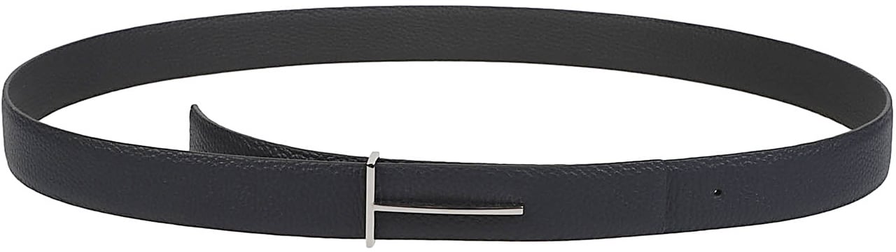 Tom Ford Slim T Reversible Belt Blue Blauw