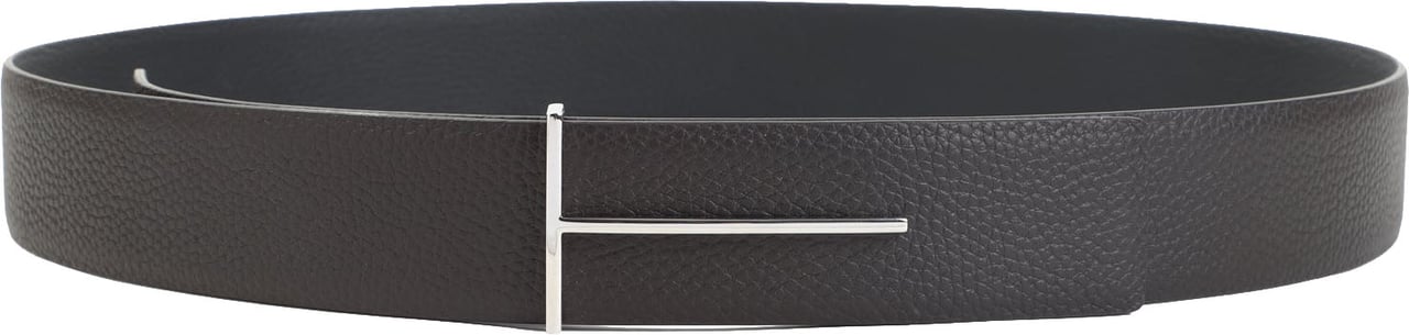 Tom Ford Soft Grain Leather Reversible Slim T Belt Divers