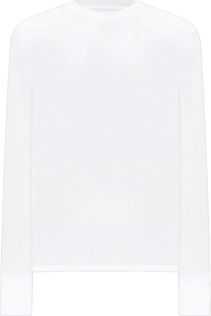 Tom Ford LYOCELL COTTON LONG SLEEVE T-SHIRT Wit