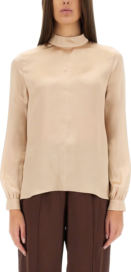 Tom Ford Blouse In Silk Neutraal