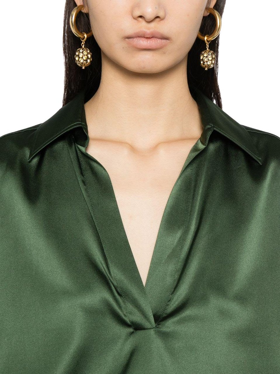 Tom Ford Shirts Verde Donkergroen