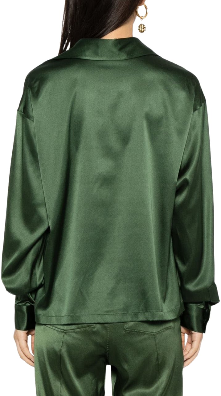 Tom Ford Shirts Verde Donkergroen