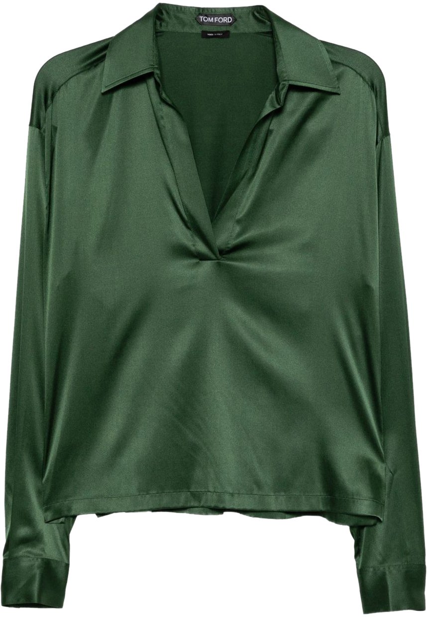 Tom Ford T-Shirts And Polos Moss Green Groen