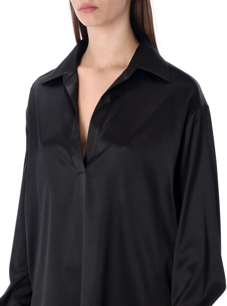 Tom Ford Polo Blouse Nero Zwart