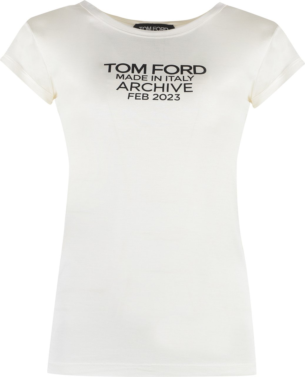 Tom Ford Silk T-shirt Zwart
