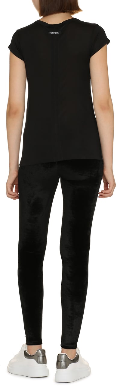 Tom Ford Silk T-shirt Zwart