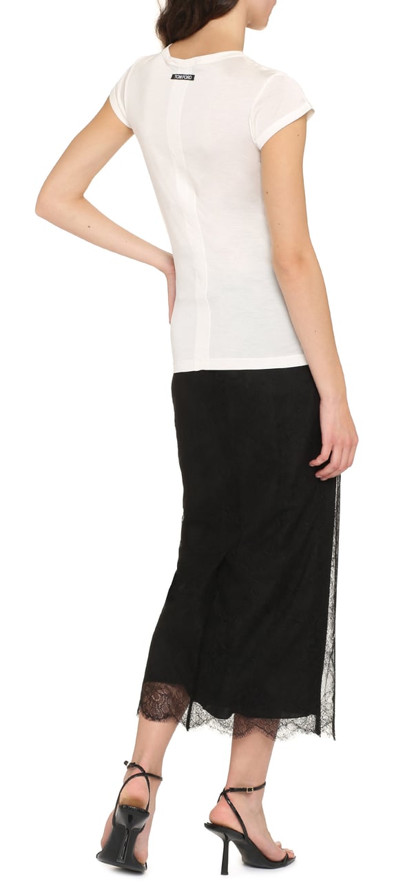 Tom Ford Silk T-shirt Zwart