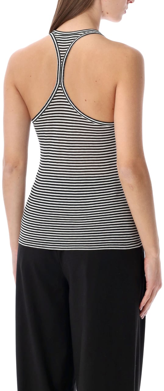 Tom Ford Long Sleeve Tee Stripes Black White Stripes Zwart