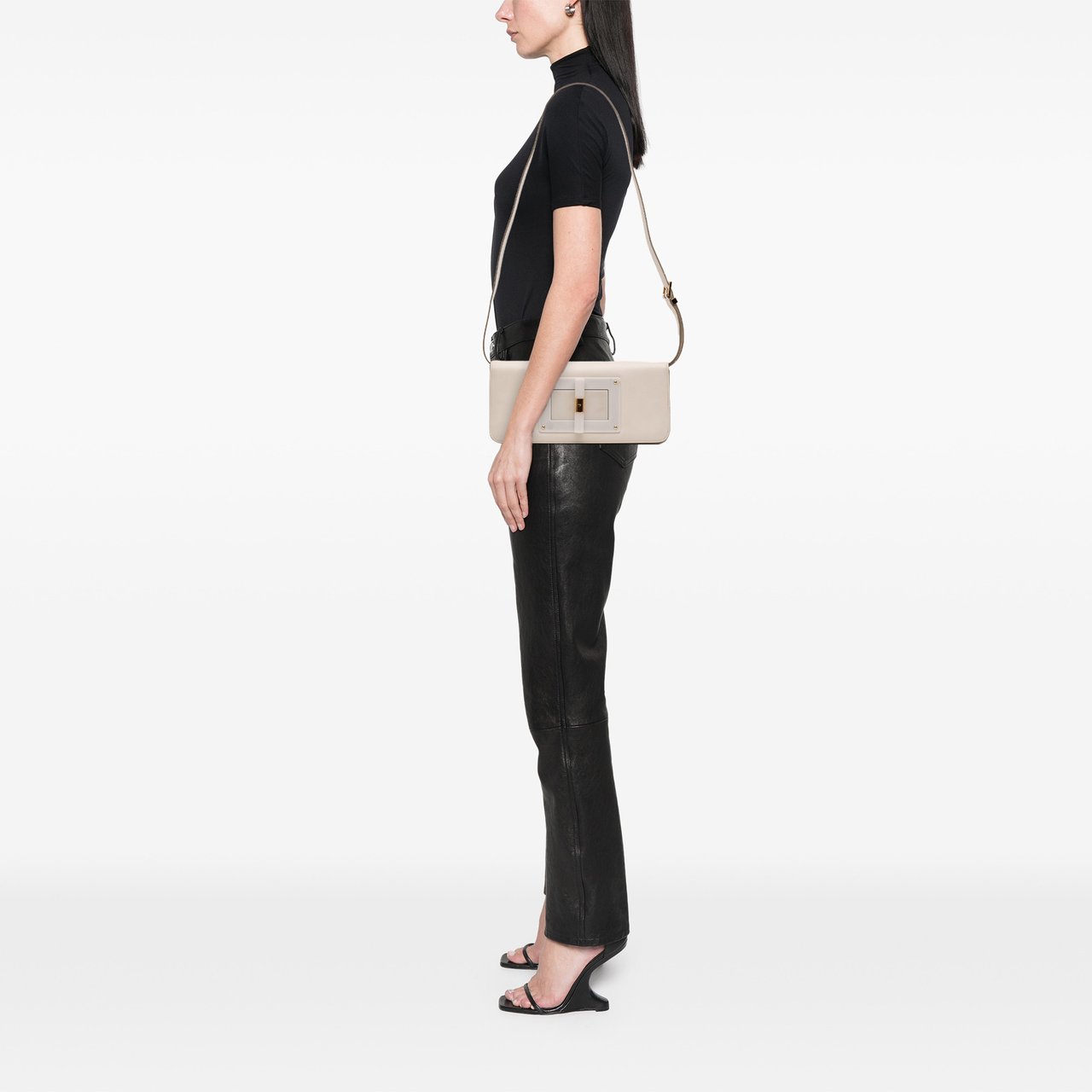 Tom Ford Large Leather Natalia Crossbody Wit