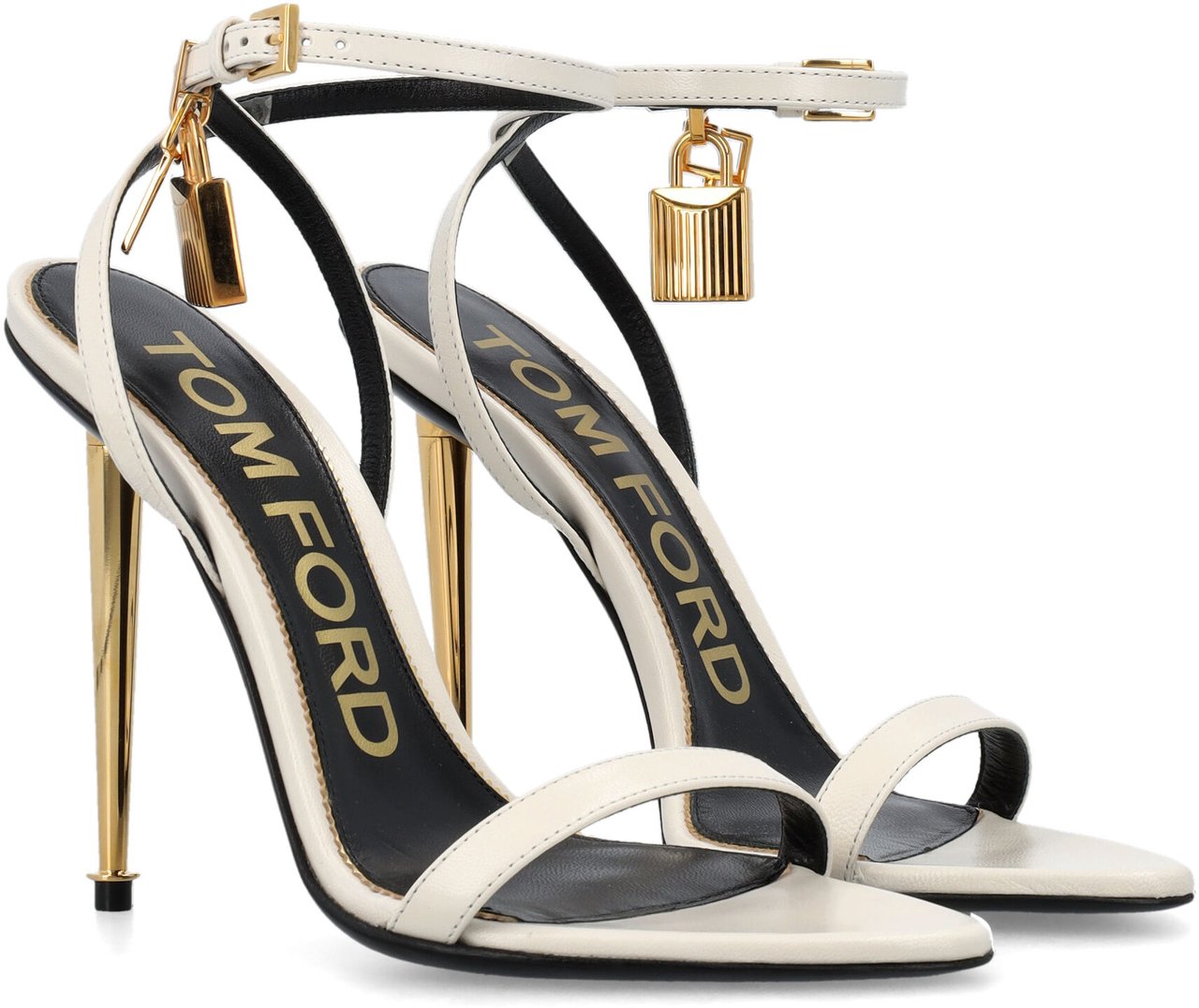 Tom Ford Padlock Sandal Chalk Wit