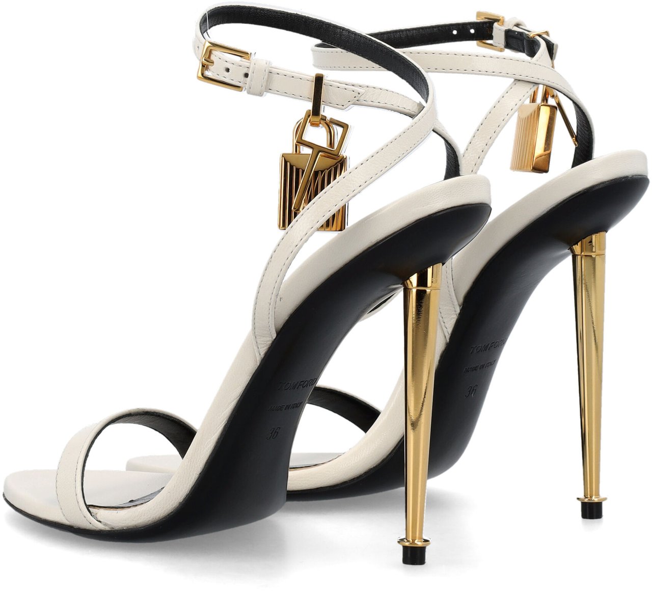 Tom Ford Padlock Sandal Chalk Wit