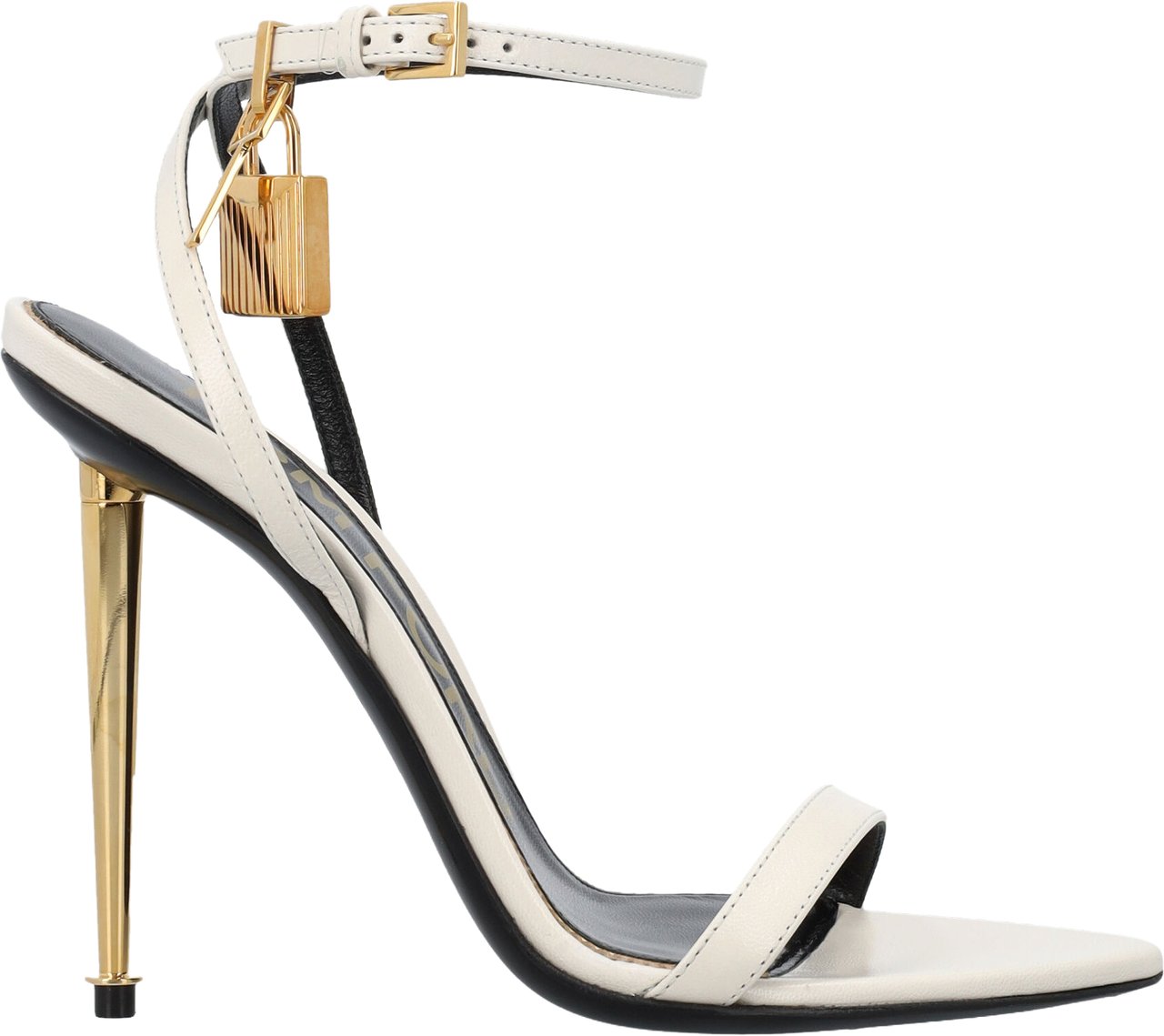 Tom Ford Padlock Sandal Chalk Wit