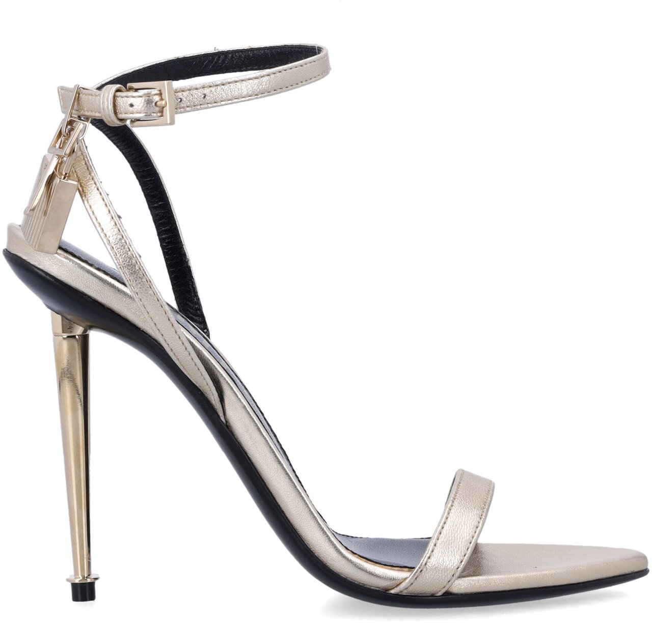 Tom Ford Padlock Sandal Pale Gold Goud