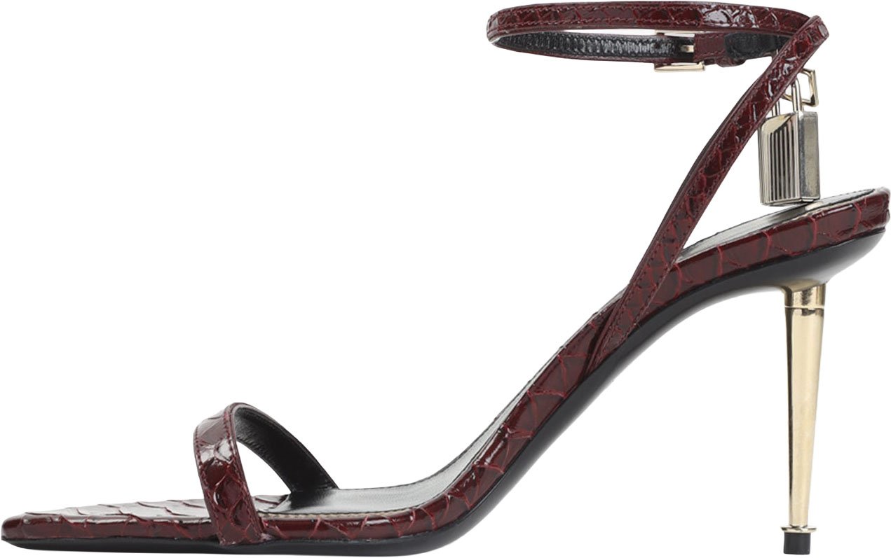 Tom Ford Tom Ford Semi Shiny Printed Python Sandals Divers