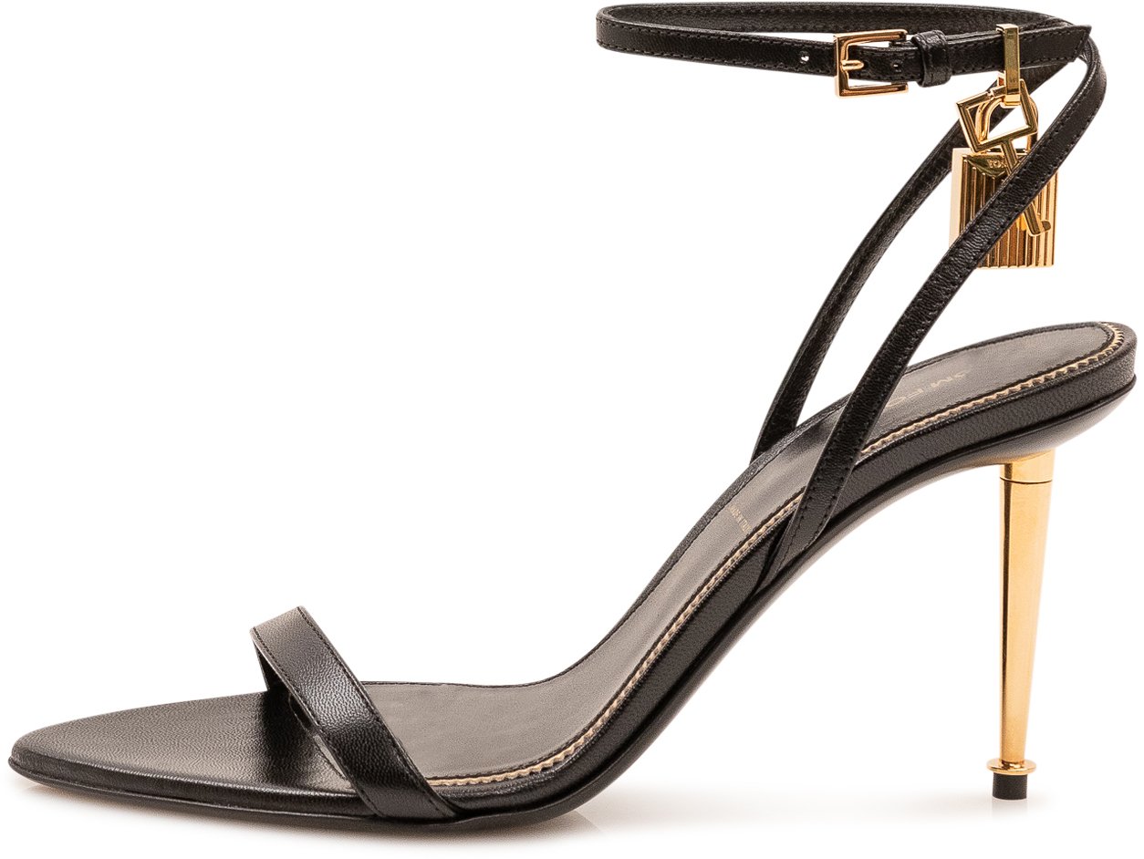 Tom Ford Sandalo Pointy Naked con Cinturino Zwart