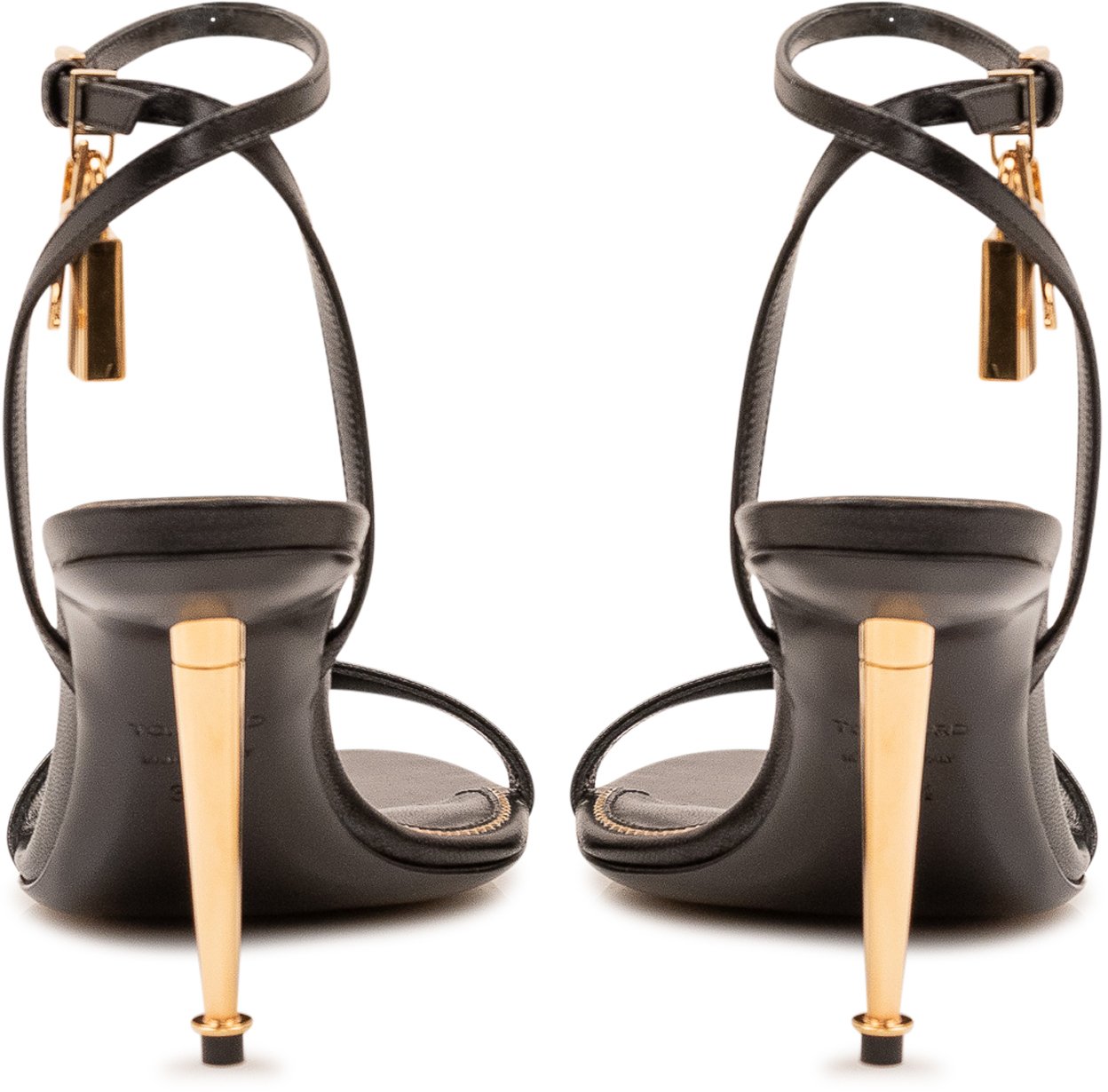 Tom Ford Sandalo Pointy Naked con Cinturino Zwart