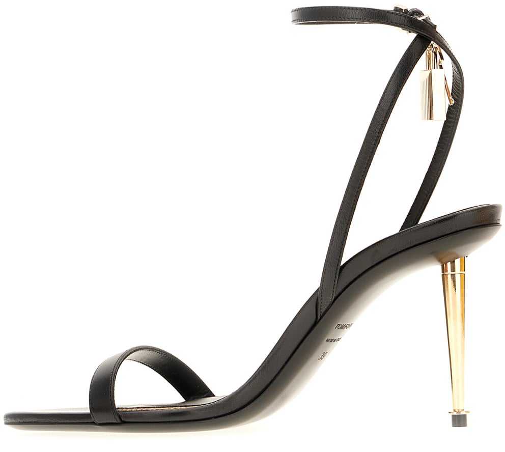 Tom Ford Black leather sandals Zwart