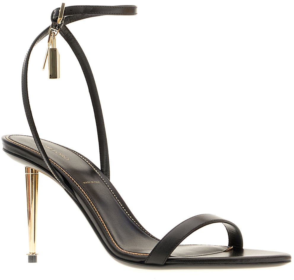 Tom Ford Black leather sandals Zwart