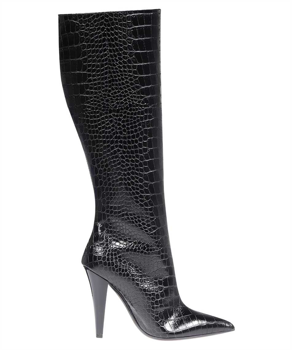 Tom Ford Croco-print leather boots Zwart