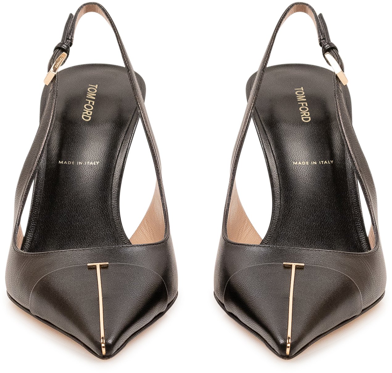 Tom Ford Slingback Lucide con Punta Affusolata Zwart
